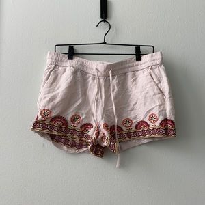 LOFT embroidered shorts